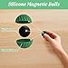 Kkogleam Magnetic Balls Fidget Toy Adults, Silicone Magnetic Balls, Fidget Toys, Office Desk Fidget Balls for Anxiety Relief, Sensory Toy for Fingers Hands (Green-4PCS)