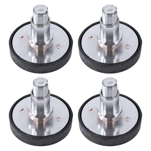 SUGASKET 4PCS 35mm Shaft Diameter Car Lift Rubber Tray Heightening Feet Plus High Leg Pads, Screw Up Car Lift Pads Heightening Feet Tray (35mm)