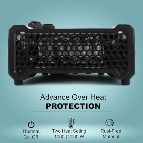 Image of HM 2000 Watt Room Heater|All in One Silent Room Heater|Suitable for Medium and Small Space|Made in India|With 1 Year Warranty|(Pack of 1) (1)