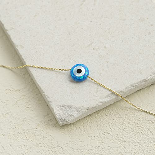 Gelin Opal Evil Eye Bracelet in 14K Solid Gold4