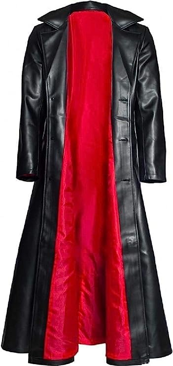Wesley Snipes Blade Trinity Leather Long Trench Coat (XL-48