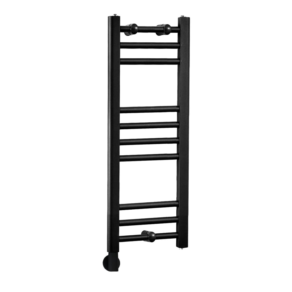 Milano Nero 200W Black Straight Bar Electric Heated Towel Rail Cable Cover - 800 x 300mm