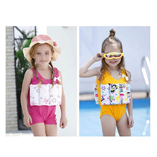 BESPORTBLE, 1 peça, flutuabilidade, estampa de desenho amarelo, roupa de natação para treinamento de