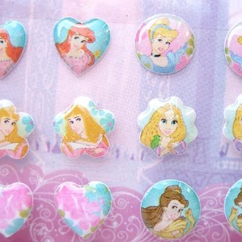 Disney Princess amscan boucles d'oreilles bague bijoux fantaisie fille