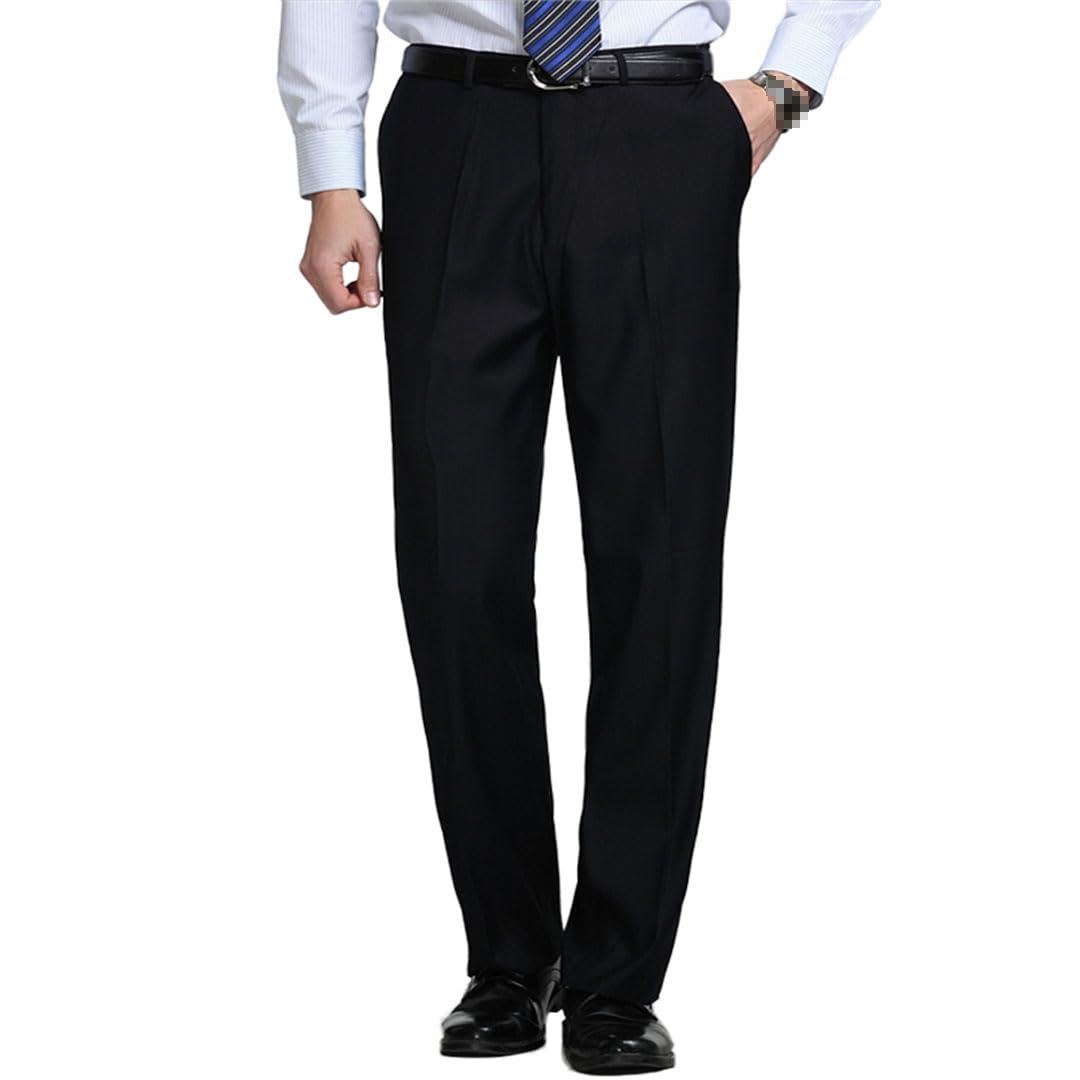 Vogrtcc Pantalones De Traje De Talla Grande para Hombre Pantalones Sueltos Rectos Casuales De Negocios