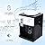 SHIOUCY Top Loading Water Cooler Dispenser - Desktop Electric Hot and Cold Dispenser,3 Temperature Settings Boiling Water, Normal Water,Ice (46-59 Degree F ) for 1 to 5 Gallon Bottles, White