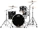 DW Performance Series 3-Piece Shell Pack with 22 Inches Bass Drum - Black Diamond Finish Ply