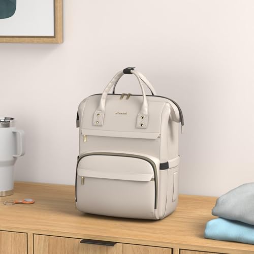 Image of LOVEVOOK Laptop Backpack for Women Teacher Backpack Nurse Bag,Work Bags Backpack Purse Bag Anti-Theft Travel Backpacks with USB Charging Port,15.6 Inch Backpacks for College Business Casual