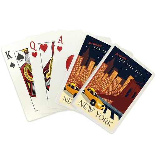 Baraja de póker New York City con 52 cartas miniatura 2