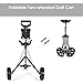 DORTALA Golf Cart, 2 Wheel Foldable Golf Trolley Push Pull Cart with Scoreboard, Multifunctional and Convenient Golf Cart Quickly Opened and Closed