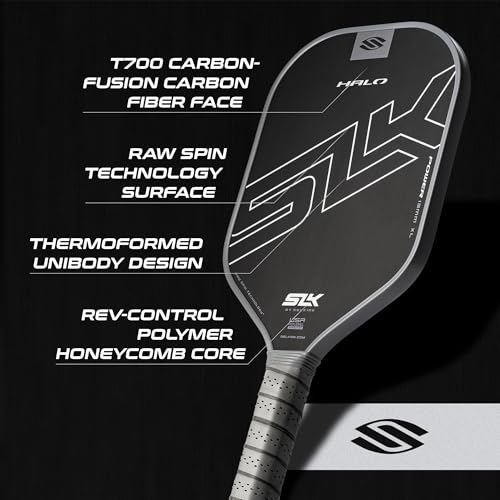 Image of Selkirk Sport SLK Halo Pickleball Paddles | T700 Raw Carbon Fiber Paddle | A pickleball racket with an expanded sweet spot for every skill level, in Power, Pro, or Control styles