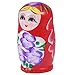 TOYANDONA Muñecas Rusas de Madera de 5 Capas Muñeca Matryoshka Muñeca de Juguete de Apilamiento Creativo Muñecas Rusas Juguete para Niños