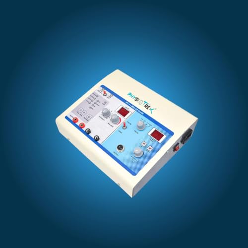 Image of PHYSIOTREX 2 and 4 Channel Electrotherapy Equipments | Ultrasound Machine for Physiotherapy | Ultrasonic With TENS | With 1 Year Warranty - Random Color (IFT US)