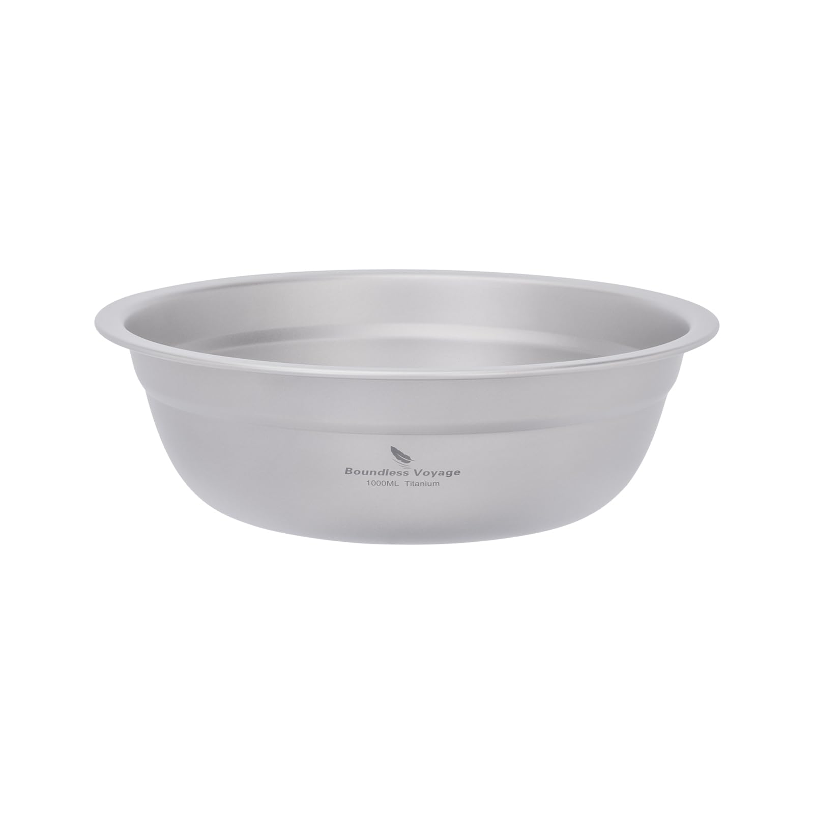 Boundless Voyage Camping Plate Titanium Pan Dish Bowls Set Ultralight Dinner Plate Stackable Tableware Set for Outdoor Home Kitchen Ti1146T 1L
