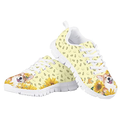 Yzaoxia Girls Tennis Shoes Size 11-5 Lightweight Running Sneakers Breathable Walking Shoes4