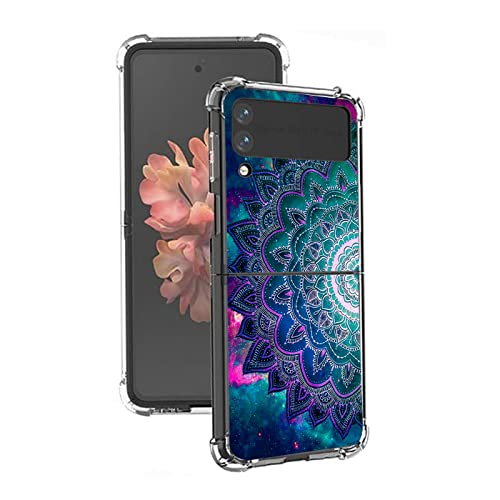 Coque Galaxy Z Flip 4 mandala floral en TPU protection intégrale