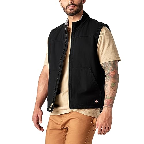 Dickies Mens Canvas High Pile Fleece Lined Vest2