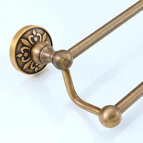 Porte-serviettes double tige antique : la solution robuste contre le linge humide