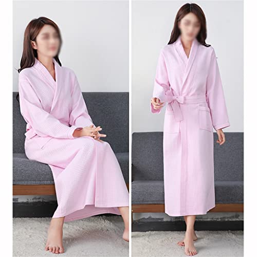 Peignoir de maison rose doux pour femme : un cocon de tendresse long M