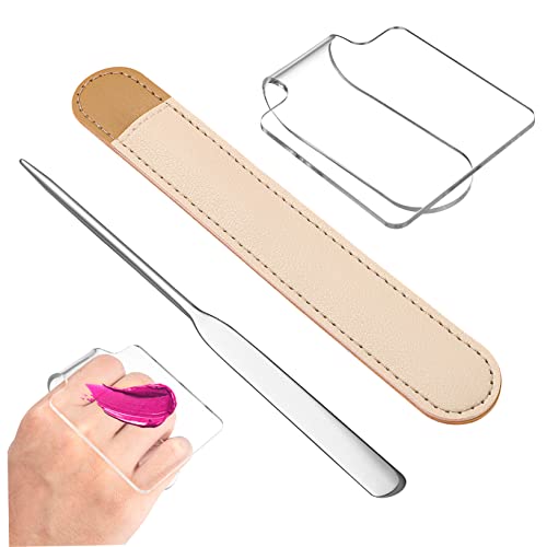 VICASKY Handheld Makeup Mixing Palette Acrylic Board Makeup Mixing Palette for Foundations Creams