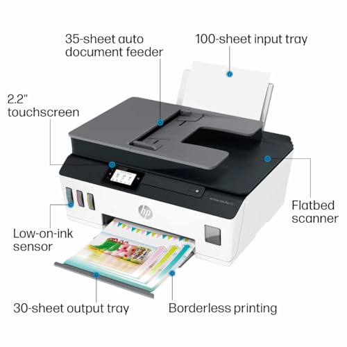 HP Smart Tank Plus 651 Wireless All-in-One Printer, Ink Tank Printer-for-Home Use, up to 2 Years of Ink in Bottles, Auto Document Feeder, Mobile Print, Scan, Copy, Fax (7XV38A) - Image 5