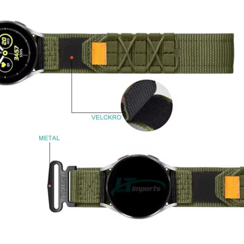 Pulseira 20mm Loop Tracker Nylon LTimports compativel com Galaxy Watch 7/6/5/4/FE - Galaxy Watch 3 4