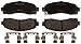 ACDelco 14D913CH Advantage Ceramic Front Disc Brake Pad Set with Hardware