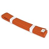 MACS Martial Arts Karate Belt Solid Color – Double Wrap Training Rank Belt for Kids & Adults, Durable Cotton, Multiple Sizes