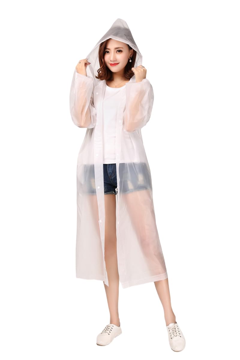 f s firmed string FIRMED STRING RAINCOAT FOR WOMEN-PVC Material TRANSPARENT WATERPROOF REUSEABLE RAINWEAR WITH FUNCTIONAL POCKETS, ADJUSTABLE HOOD AND CARRYING POUCH-picture-32