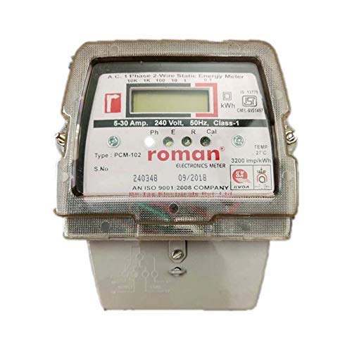 Treman Roman Electronic SUB Meter LCD Display (White)