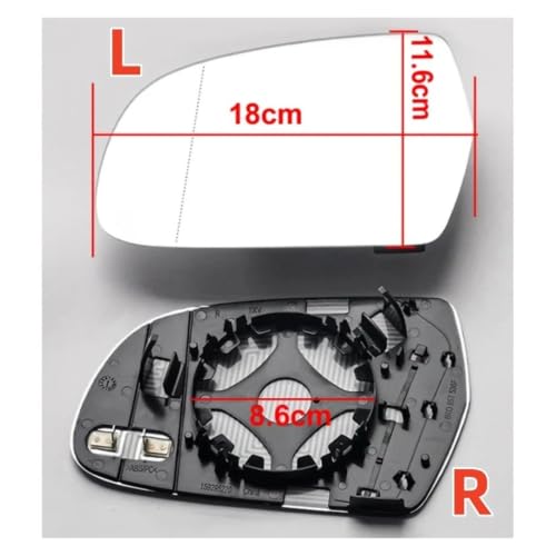Rétroviseurs latéraux voiture lentille rétroviseur Audi A4 2013-2016 8K0857536F