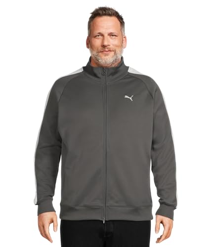 PUMA, Men's, T7 Always On Track Jacket, Dusky Gray, Small at