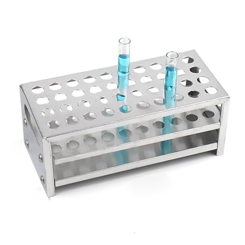 Support de tubes à essai en aluminium étagère de rangement pour fournitures laboratoire