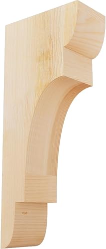 Miniatura 20 de Ekena Millwork COR04X12X12NEB00RWR 4 pulgadas de ancho x 12 pulgadas de profundidad x 12 pulgadas de alto New Brighton Rough Sawn Corbel, cedro rojo