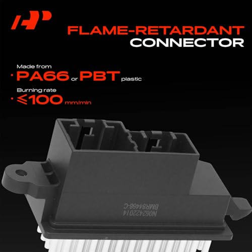 Image of A-Premium Front HVAC Blower Motor Resistor Compatible with Nissan & Ford | for Rogue, Fiesta, Rogue Sport, Transit-250, EcoSport, Transit-350, Pathfinder, Transit-150, Transit-350 HD, Qashqai