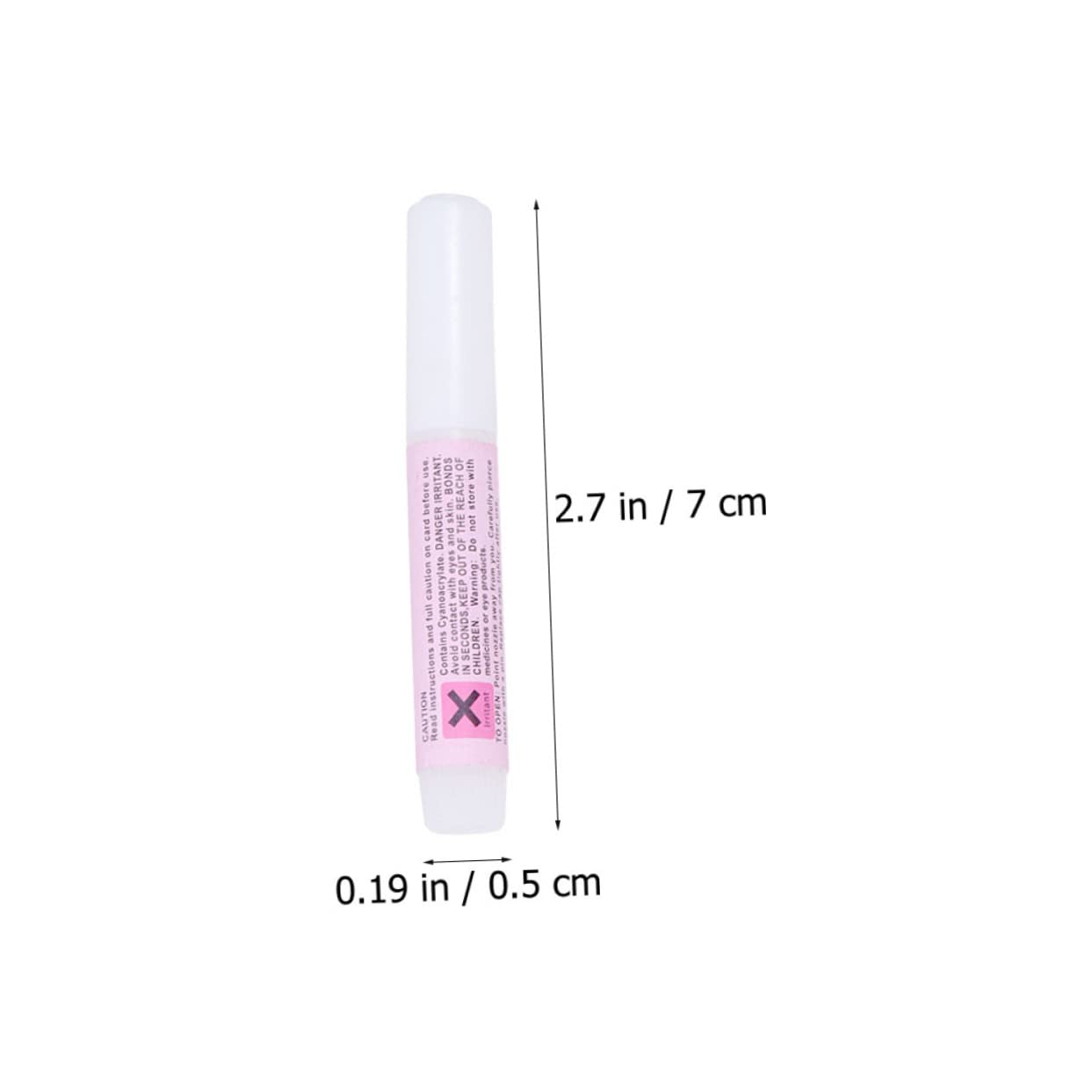 75pezzi Colla Per Unghie Artificiale Adesivo Per Nail Art Asciugatura Rapida Per Manicure Professionale e Uso Personale Collo Accesso Facile Alta Adesività Per Unghie False