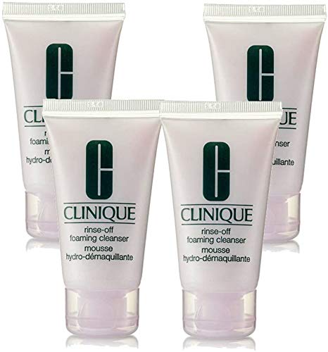 Clinique Rinse-off Foaming Cleanser Travel Size 1 oz Each, Lot of 4