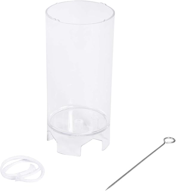 Rayher 3117100 Pillar Candle Mould and Wick for Candle Making, Casting Mould for DIY Decorations, Diameter 5 cm, Height 10 cm