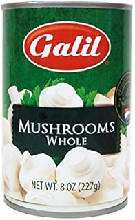 Galil Whole Mushrooms All Natural KFP 8 Oz. Pack Of 6.