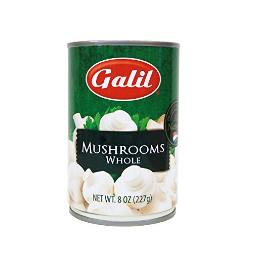 Galil Whole Mushrooms All Natural KFP 8 Oz. Pack Of 6.