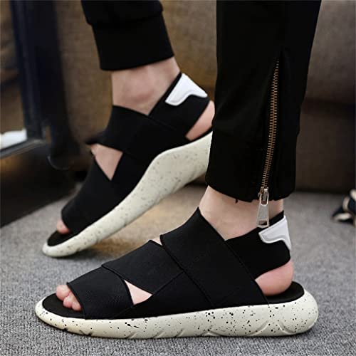 Stretch Fabric Sandals Outdoor Lightweight Beach Shoes Breathable Men Sandals Garden Shoes Big Size(OneColor,44 Code)