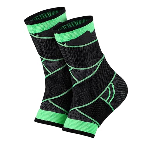 FOYTOKI Breathable Elastic Ankle Bands 2pcs Ankle Brace for Sports Ankle Straps for Sprains Muscle Fatigue