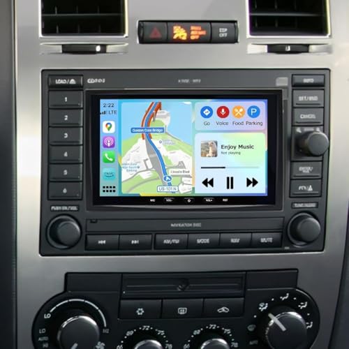 Radio Doble Din con Pantalla Táctil 9" para Chrysler Dodge miniatura 1