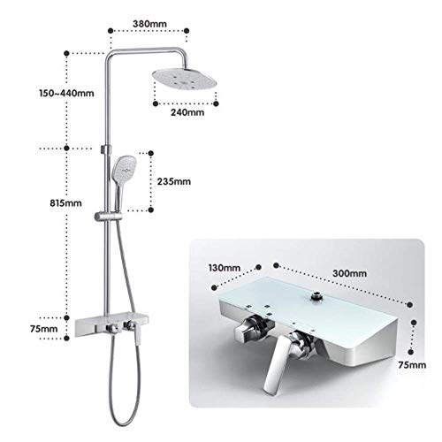 Paye Douche Classique ensemble de carrosserie encastrable chrome - 5