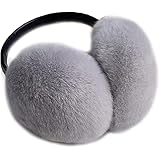 レディース イヤーマフ 女性 リアル ラビット ファー 耳カバー シープスキン フープ 暖かい