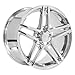 OE Wheels CV07B 19 Inch Rim Fits Corvette C6 Z06 Style 5x120.65 19x10 Chrome - Hollander 5342 (1)