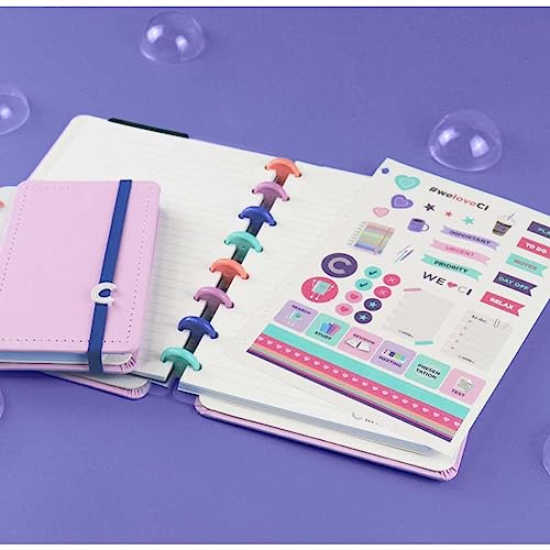 Caderno Inteligente, Médio, Bubble, 190x255 mm, 80 Folhas