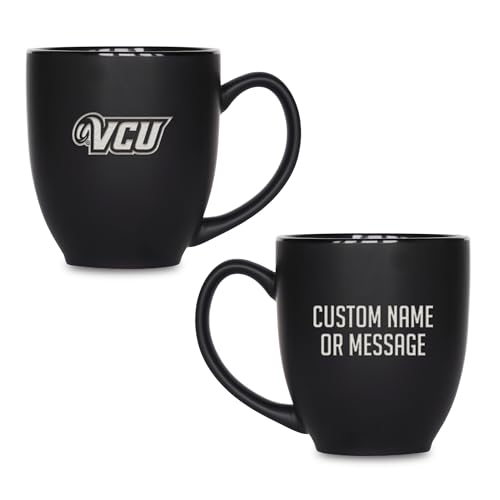 Image of Rico Industries NCAA Primary 15-Oz Personalized Matte Black Bistro Mug - for Hot or Cold Drinks
