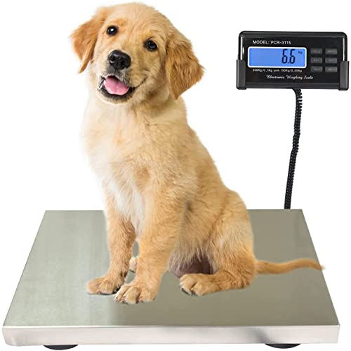 Przenośna waga platformowa, waga pocztowa w skali przemysłowej, precyzyjna waga cyfrowa ze stali nierdzewnej, wodoodporna, 150 kg / 0,05 kg ， 300 kg / 0,1 kg