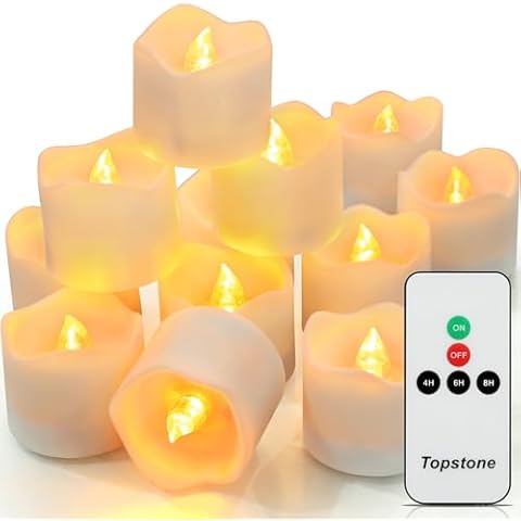Topstone Remote Control Tealights with Timer Cover